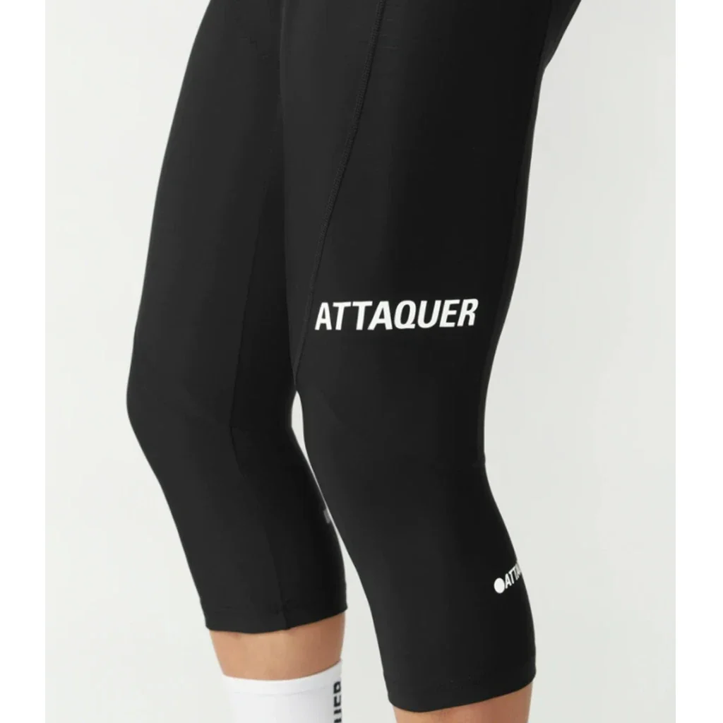 Cycling Gear Jersey - オールデイ 3/4 ビブ ブラック/ホワイト ロゴ サイクリング