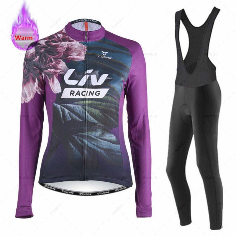 リヴ女性冬 Bicicleta セット屋外サーマルフリースサ - Cycling Gear Brands のレビューと価格