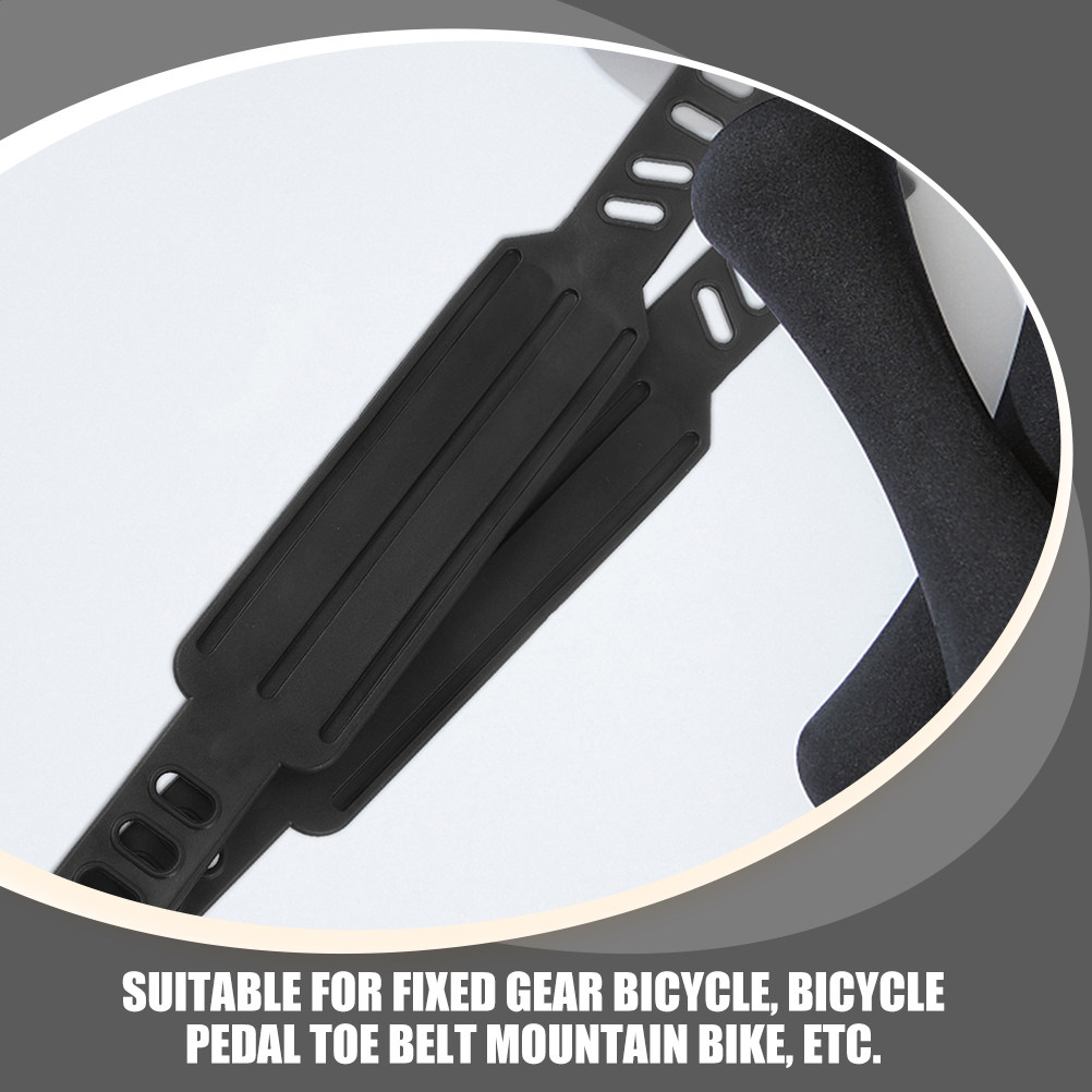 1組の汎用型調整可能な自転車ペダルストラップ。プラスチック製 - Cycling Gear And Equipment のレビューと価格