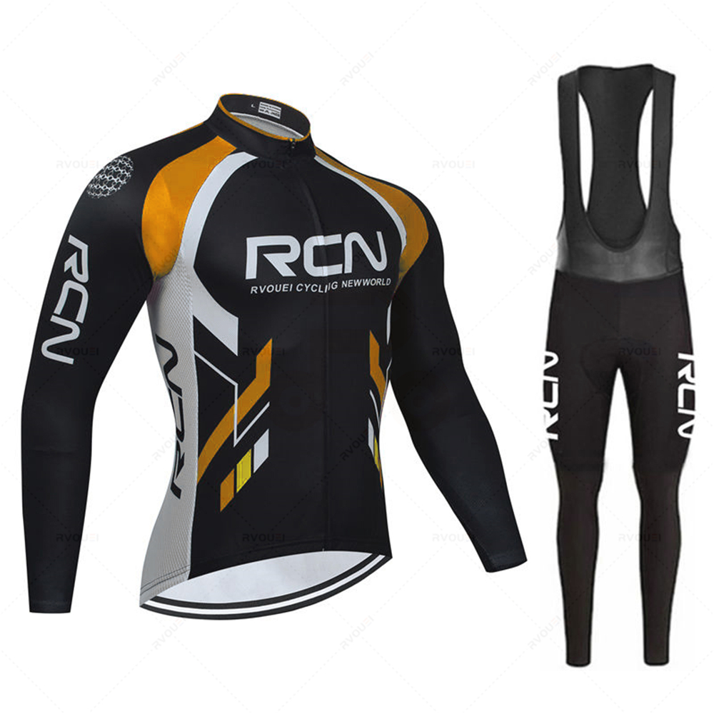 Rvouei 秋長袖サイクリングジャージセットビブパンツ R - Cycling Gear Brands のレビューと価格